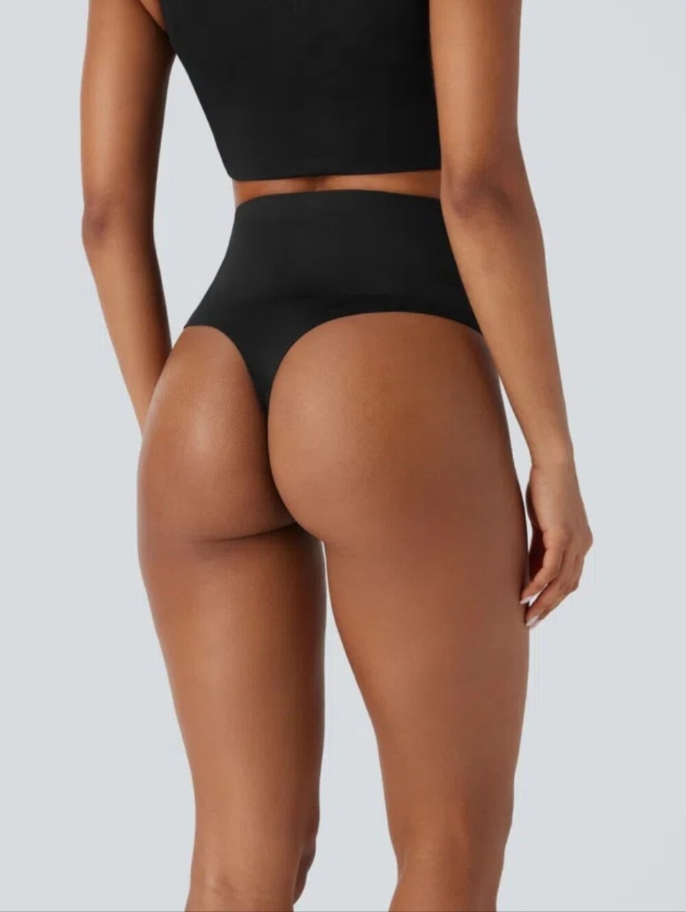 Halara OneForm Seamless Flow High Waisted Tummy Control Shapewear Thong Medium - Picture 3 of 7
